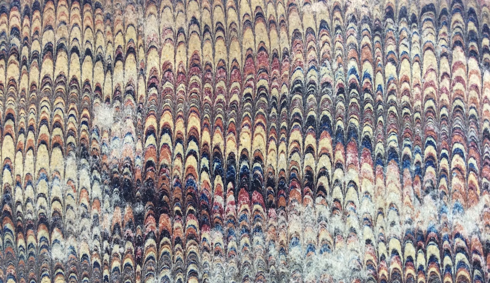 Marbled endpapers